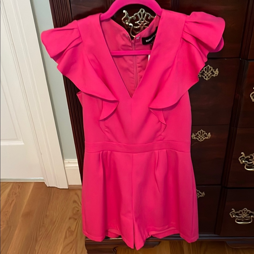 Sugarlips Pink Ruffled romper